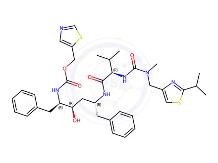 Chemical structure of Ritonavir R-Isomer
