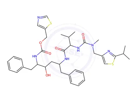Chemical structure of RITONAVIR