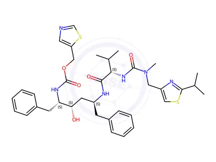 Chemical structure of Ritonavir