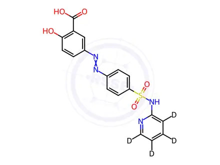 Chemical structure of Sulfasalazine-d4
