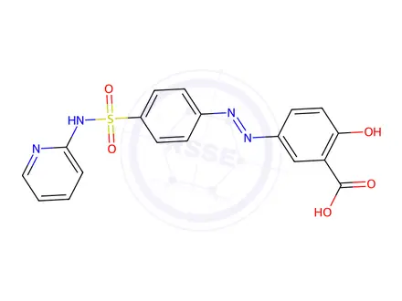 Chemical structure of Salazopyrine
