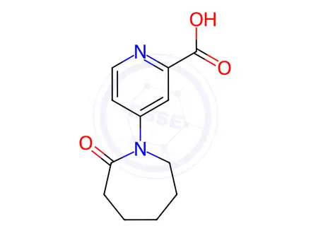 Chemical structure of 4-(2-Oxoazepan-1-yl)picolinic acid