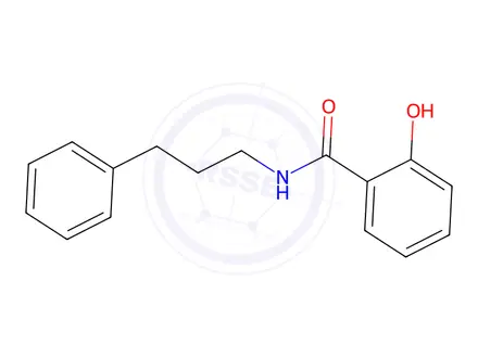 Chemical structure of 2-Hydroxy-N-(3-phenylpropyl)benzamide
