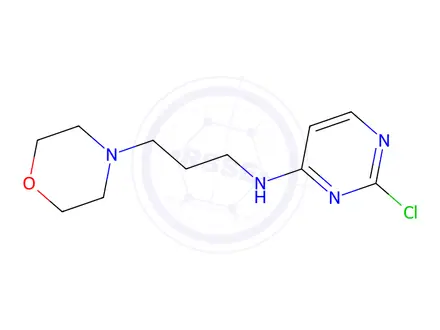 Chemical structure of 2-chloro-n-[3-(morpholin-4-yl)propyl]pyrimidin-4-amine