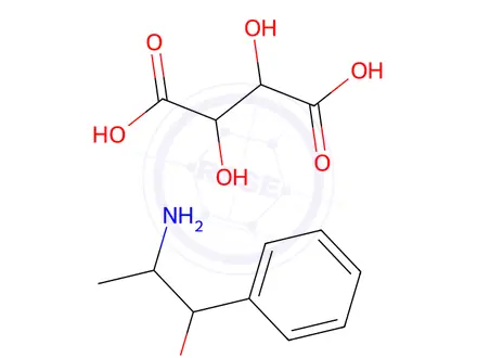 Chemical structure of Phenylpropanolamine Bitartrate (F)