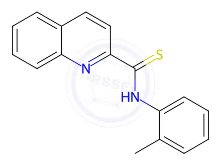Chemical structure of N-(o-Tolyl)quinoline-2-carbothioamide