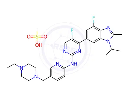 Chemical structure of Abemaciclib Mesylate