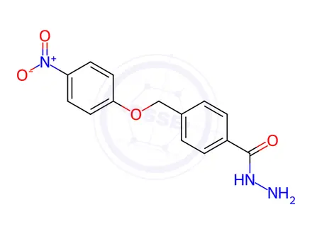 Chemical structure of 4-((4-Nitrophenoxy)methyl)benzohydrazide