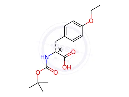 Chemical structure of Boc-O-ethyl-D-tyrosine
