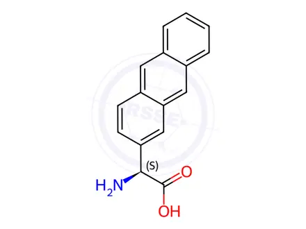 Chemical structure of (2S)-2-AMINO-2-(2-ANTHRYL)ACETIC ACID