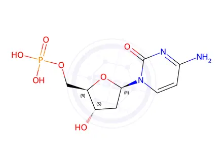 Chemical structure of 2′-Deoxycytidine 5′-monophosphate