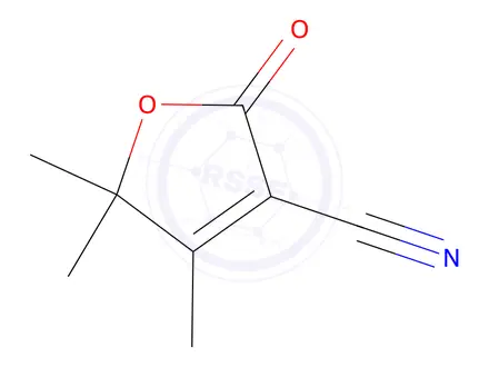 Chemical structure of 4,5,5-Trimethyl-2-oxo-2,5-dihydro-3-furancarbonitrile