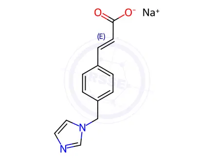 Chemical structure of Ozagrel Sodium Salt