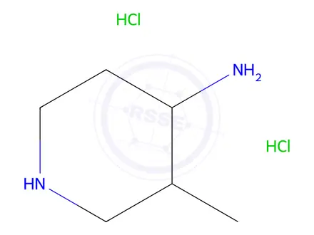 Chemical structure of 3-Methyl-piperidin-4-ylamine dihydrochloride