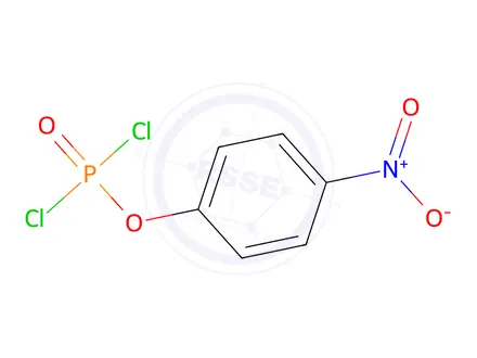 Chemical structure of Phosphorodichloridic acid, 4-nitrophenyl ester