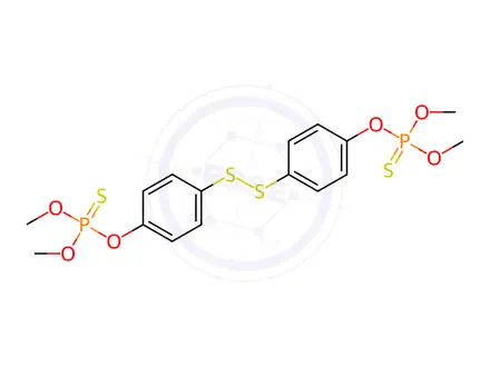Chemical structure of [Dithiobis(4,1-phenyleneoxy)]bis(phosphonothioic acid O,O-dimethyl) ester