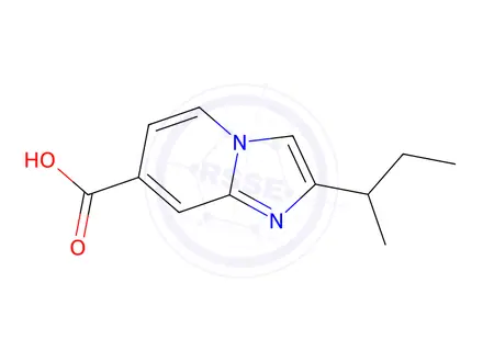 Chemical structure of 2-(Sec-butyl)imidazo[1,2-a]pyridine-7-carboxylic acid