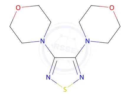 Chemical structure of 3,4-Dimorpholino-1,2,5-thiadizaole