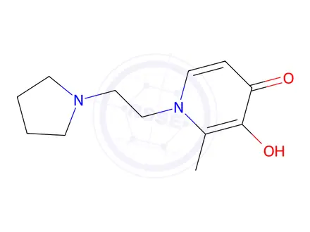 Chemical structure of 3-Hydroxy-2-methyl-1-(2-(pyrrolidin-1-yl)ethyl)pyridin-4(1H)-one