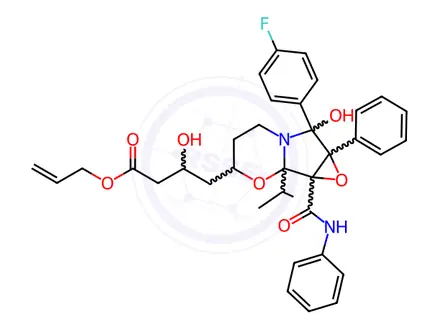 Chemical structure of Allyl Ester of Atorvastatin Cyclic (Isopropyl) Impurity