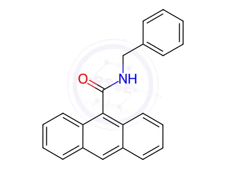 Chemical structure of N-Benzylanthracene-9-carboxamide