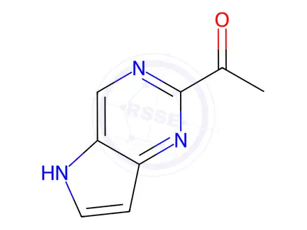Chemical structure of Ethanone, 1-(5H-pyrrolo[3,2-d]pyrimidin-2-yl)-