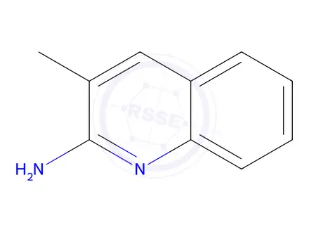 Chemical structure of 2-Amino-3-methylquinoline hydrochloride