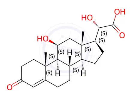 Chemical structure of Hydrocortisone Impurity-18
