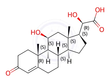 Chemical structure of Hydrocortisone Impurity 17