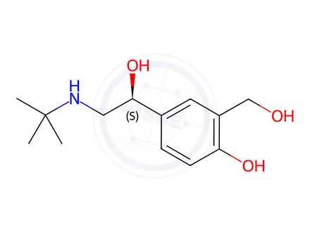 Chemical structure of (S)-Albuterol