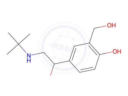 Chemical structure of Albuterol