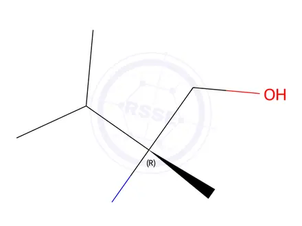 Chemical structure of R-2-AMINO-2,3-DIMETHYL-BUTAN-1-OL