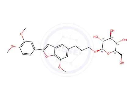 Chemical structure of Homo Egonol -Î²-D-Glucoside