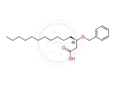 Chemical structure of (R)-3-Benzyloxy Myristic Acid