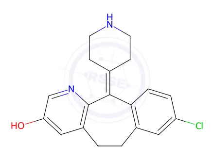 Chemical structure of 3-Hydroxy desloratadine HCl