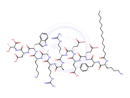 Chemical structure of Integrin signaling inhibitor, mP13