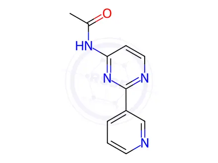Chemical structure of N-(2-(pyridin-3-yl)pyrimidin-4-yl)acetamide