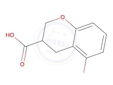 Chemical structure of 5-Hydroxychromane-3-carboxylic acid