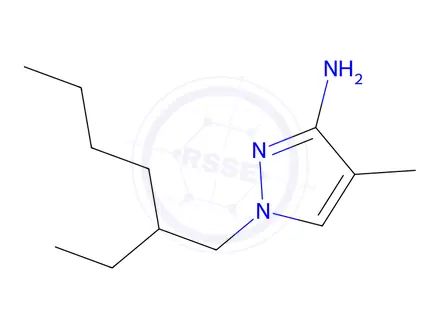 Chemical structure of 1-(2-Ethylhexyl)-4-methyl-1h-pyrazol-3-amine