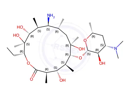 Chemical structure of Dirithromycin Impurity B(EP)