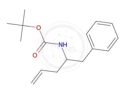Chemical structure of tert-Butyl (1-phenylpent-4-en-2-yl)carbamate