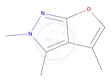 Chemical structure of 2H-Furo[2,3-c]pyrazole, 2,3,4-trimethyl-
