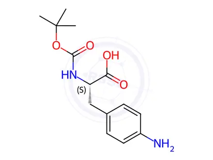 Chemical structure of Boc-4-Amino-L-phenylalanine