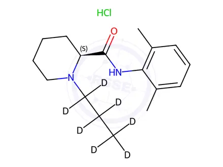 Chemical structure of Ropivacaine-d7 Hydrochloride