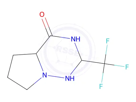 Chemical structure of 2-(trifluoromethyl)-3H-pyrrolo[2,1-f][1,2,4]triazin-4-one