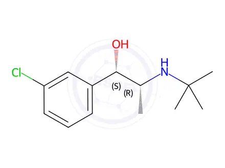Chemical structure of Erythro Hydroxy Bupropion