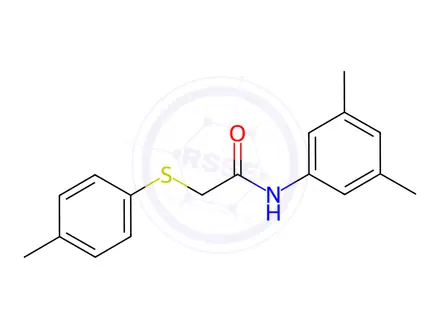 Chemical structure of N-(3,5-dimethylphenyl)-2-(p-tolylthio)acetamide
