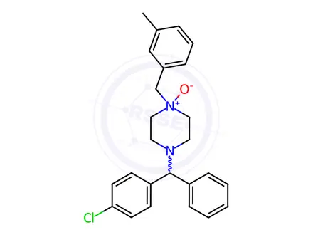 Chemical structure of Meclizine N-Oxide (N4-oxide)