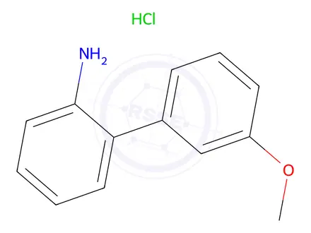Chemical structure of 3'-Methoxy-[1,1'-biphenyl]-2-amine hydrochloride