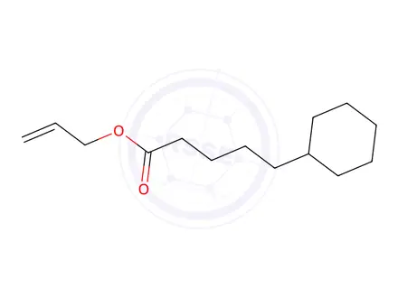 Chemical structure of Cyclohexanepentanoic acid, 2-propenyl ester